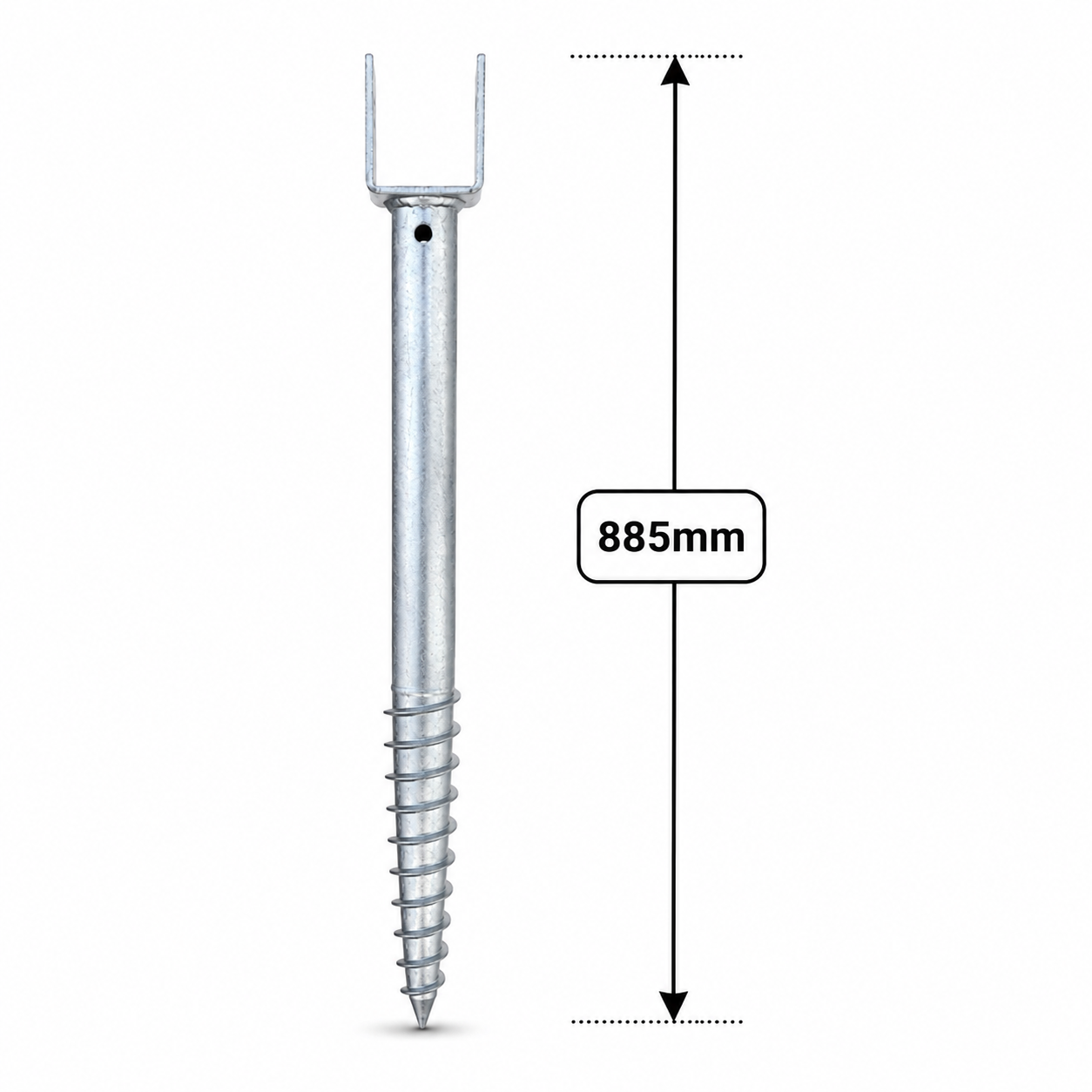 Įsukamas sraigtinis polis U – 101X885X1.8 M12